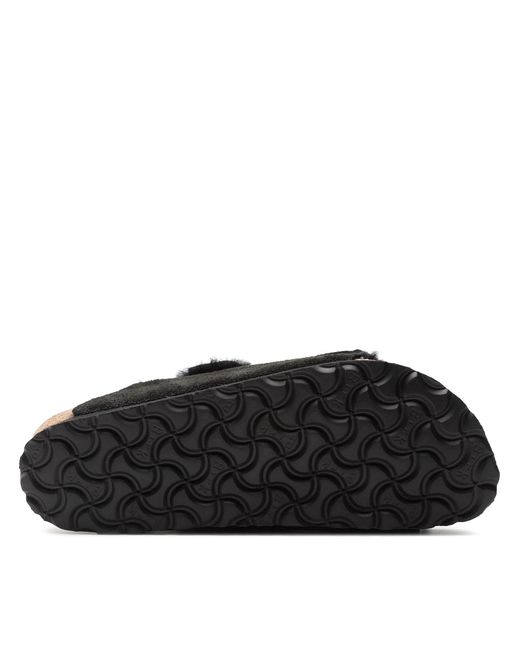 Birkenstock Black Pantoletten Arizona Shearling 0752663