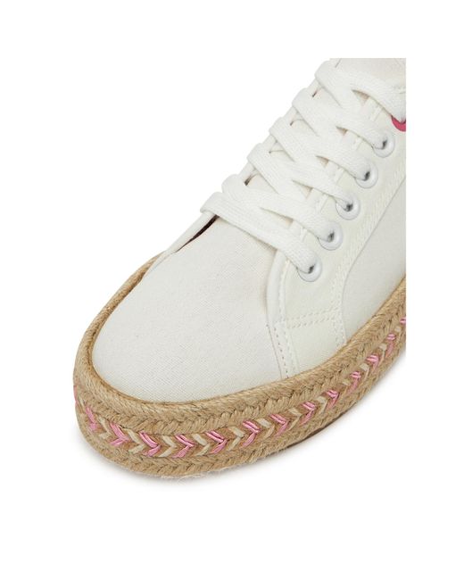 DeeZee White Espadrilles Zyks306