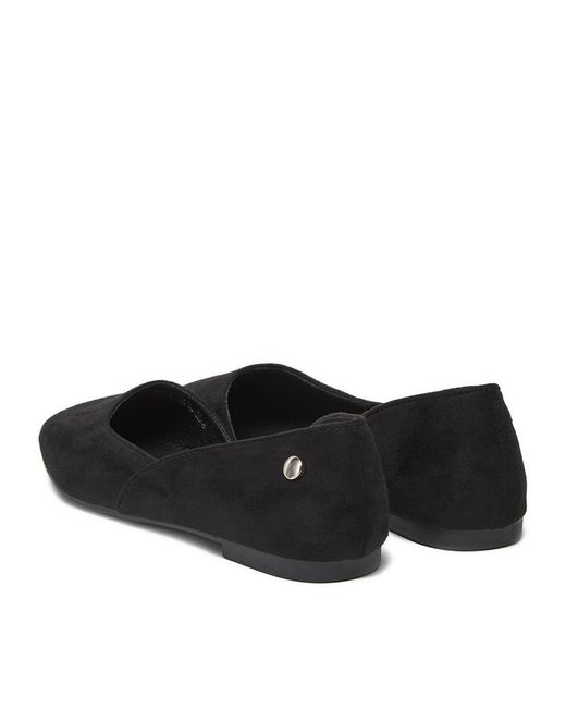 DeeZee Black Ballerinas 9-830-B