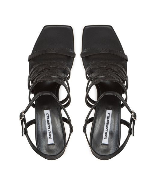 Karl Lagerfeld Black Sandalen Kl34425