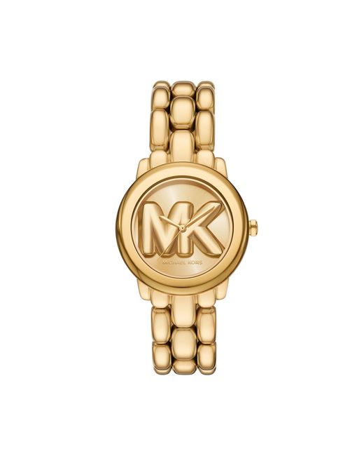 Michael Kors Metallic Quarzuhr PHOEBE MK4923, Armbanduhr, uhr, Edelstahlarmband, analog