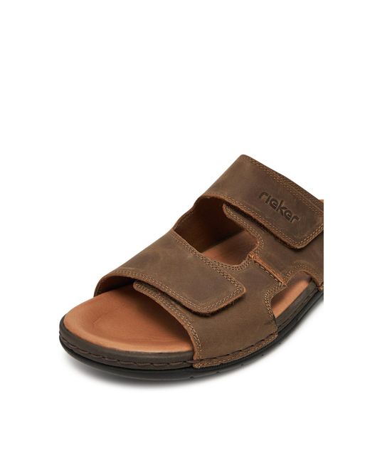 Rieker Pantoletten 25592-25 in Brown für Herren