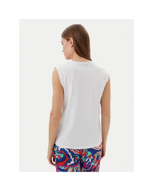 Lola Casademunt White Top Ms2515021 Regular Fit