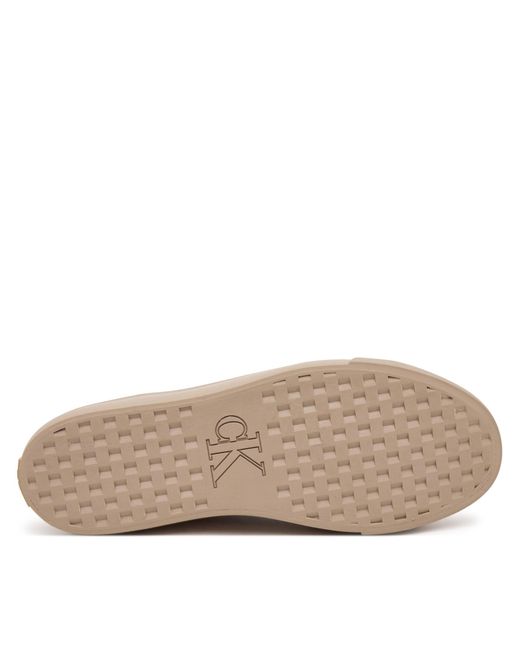 Calvin Klein Brown Sneakers Vulc Flatf Lace Up Sue/Wl Ck Yw0Yw02000