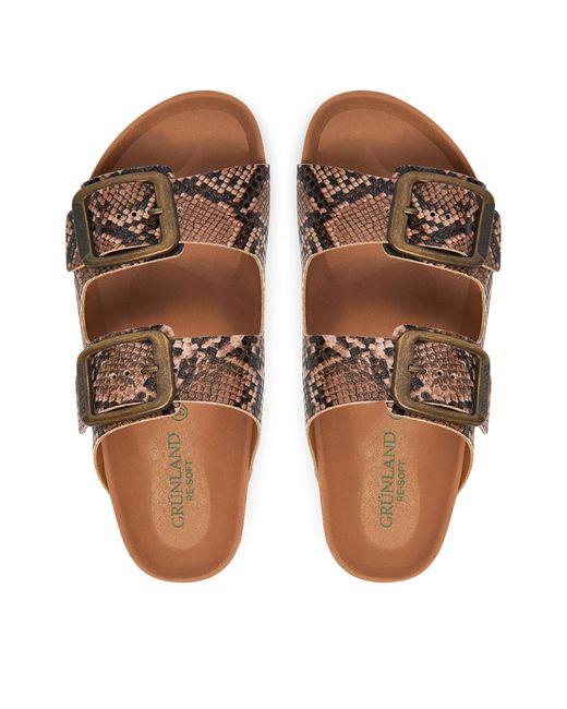 Grünland Brown Pantoletten Enny Cb0813