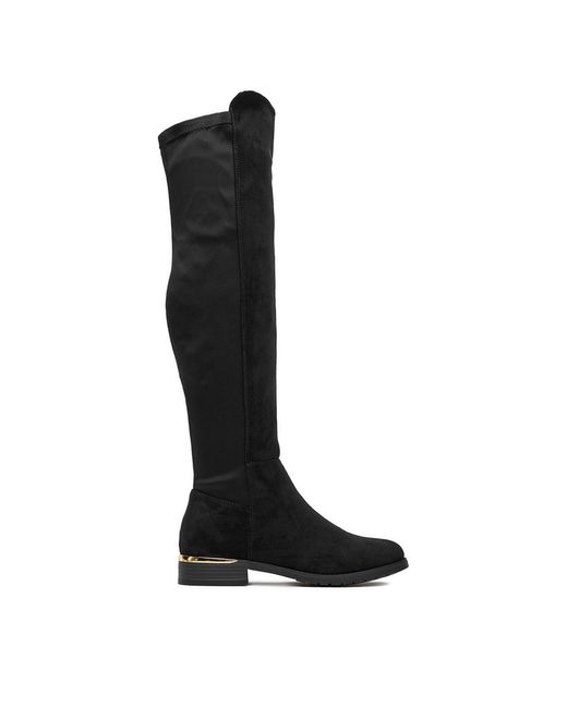 DeeZee Black Overknees 10816-2
