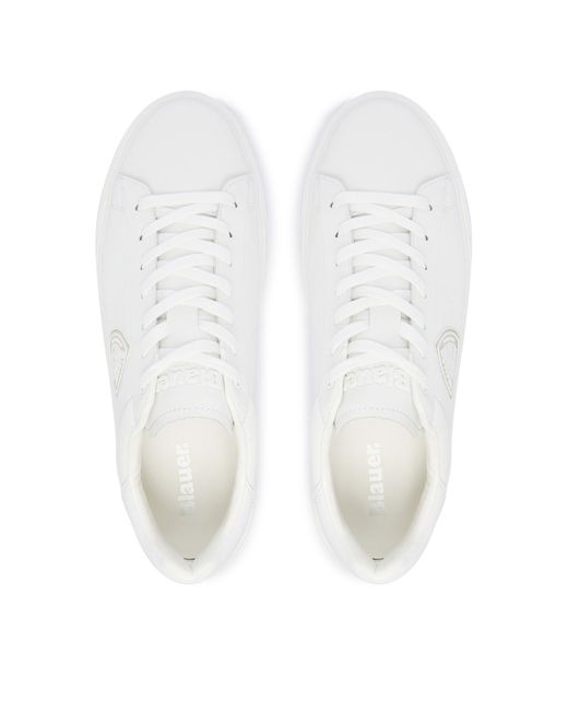 Blauer Sneakers F5Buck07/Lea in White für Herren