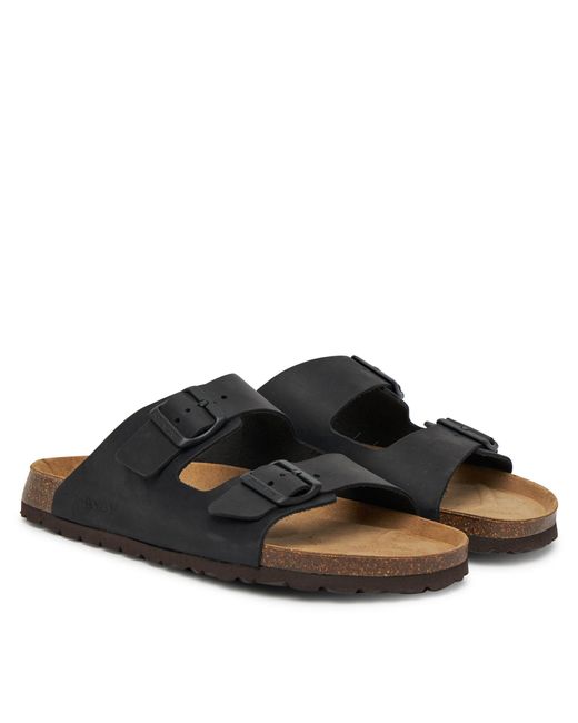 Grünland Pantoletten Bobo Cb1631 in Black für Herren