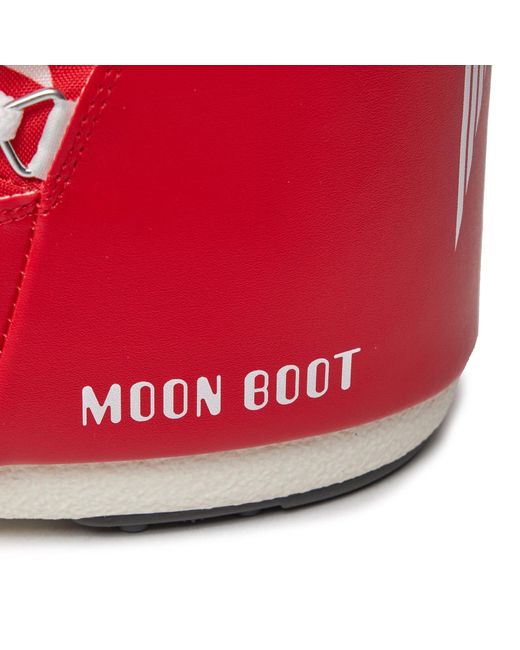Moon Boot Red Schneeschuhe retrobiker 14028600003 s white stars 003