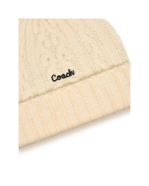 COACH Natural Mütze Ccl47