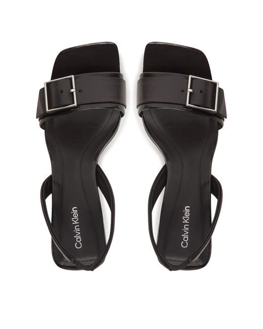 Calvin Klein Black Sandalen Heel Sandal 70 W/Buckle