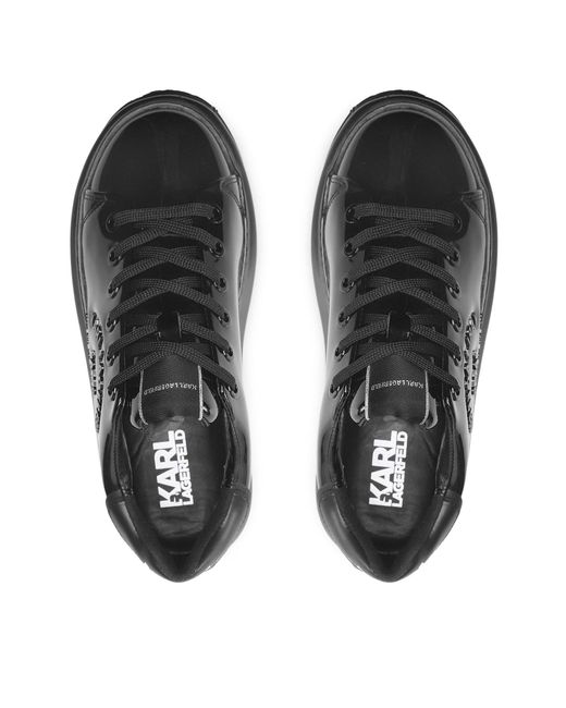 Karl Lagerfeld Sneakers kl62539s black patent lthr