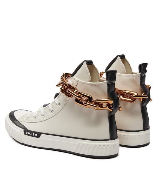Guess White Sneakers Fljnly Ele12 Weiß
