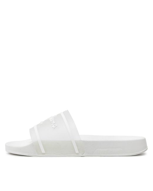 Pepe Jeans White Pantoletten Slider Translucent W Pls70147