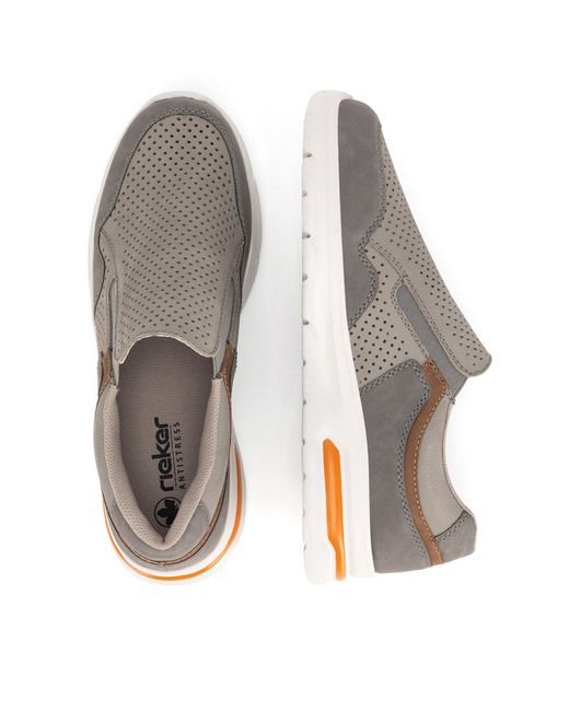 Rieker Halbschuhe B7355-40 in Gray für Herren