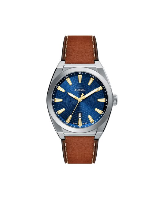 Fossil Uhr Everett Fs6115 in Blue für Herren
