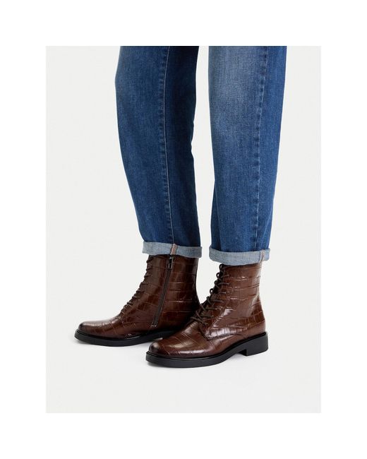 Gino Rossi Brown Schnürschuhe C-Adele-25217