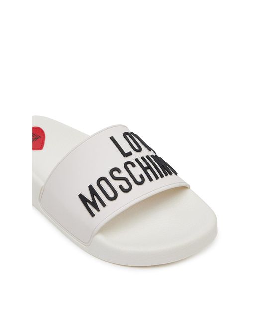 Love Moschino White Pantoletten Ja28052G0Mi14100