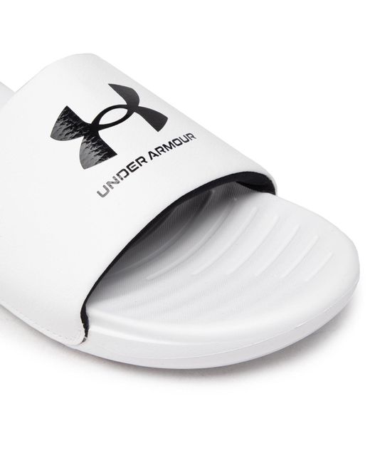 Under Armour Pantoletten Ua M Ansa Fix Sl 3023761-103 Weiß in White für Herren