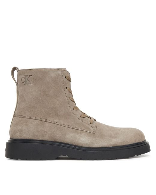 Calvin Klein Schnürschuhe Combat Ess Lace Up Zip Boot Su Ym0Ym01371 in Brown für Herren