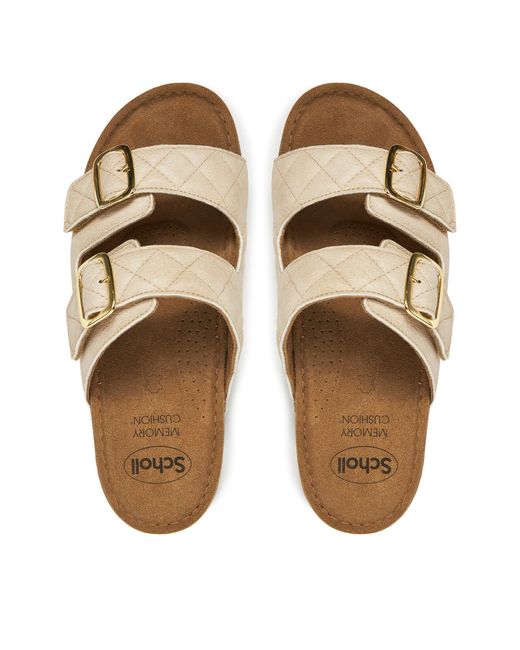Scholl Natural Pantoletten Bora 2 Straps