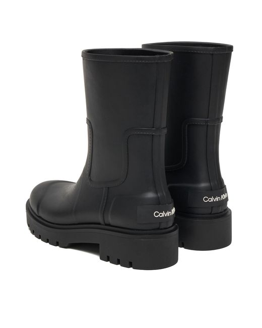 Calvin Klein Black Gummistiefel Mid Rainboot Yw0Yw02004