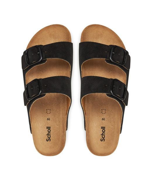 Scholl Black Pantoletten Josephine F32165