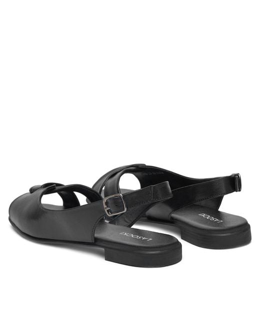 LASOCKI Black Sandalen Wi23-Flower-03