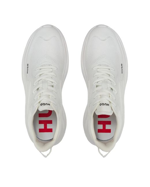 HUGO White Sneakers Leon Runn 50512717 Weiß