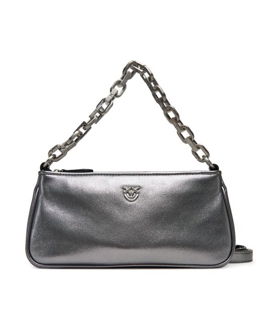 Pinko Gray Handtasche Half Moon Baguette Mini Ai 25-26 Pltt 105069 A2O9