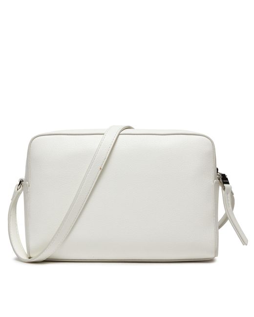 Calvin Klein Gray Handtasche Ck Daily Camera Bag Pebble K60K611914 Weiß