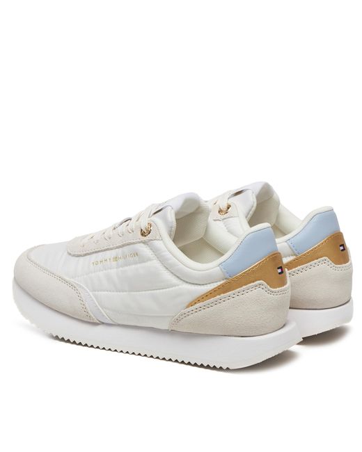 Tommy Hilfiger White Sneakers Essential Runner Fw0Fw08332