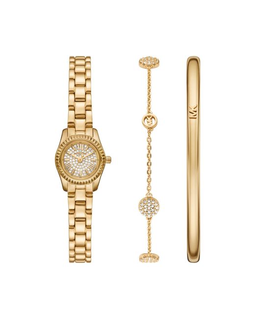 Michael Kors Metallic Uhr Und Armband Set Lexington Set Mk4944Set