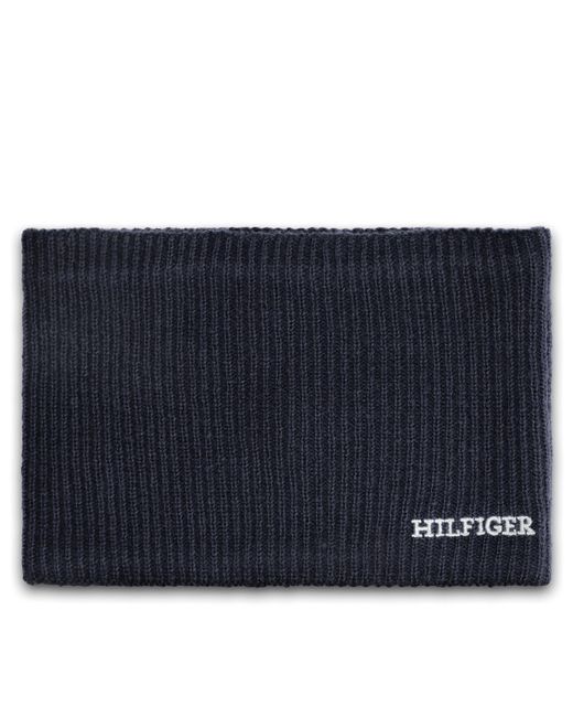 Tommy Hilfiger Blue Set Mütze Und Loop-Schal Au0Au01938