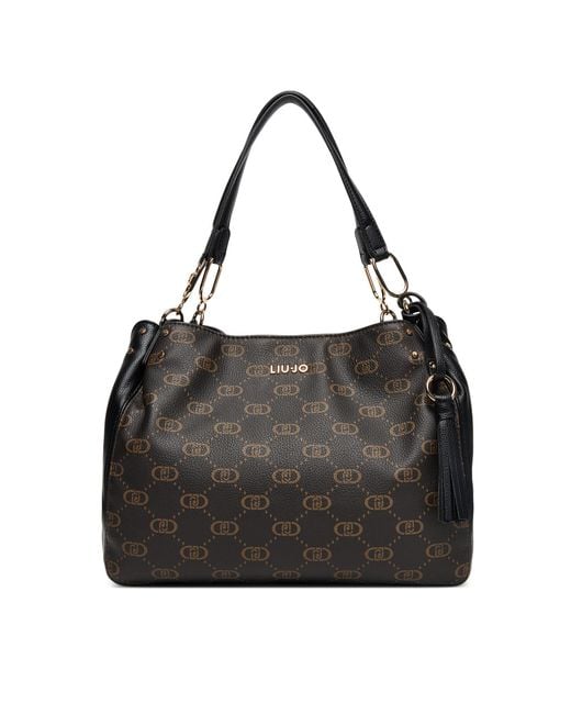 Liu Jo Black Handtasche M Satchel Af5113 E0053