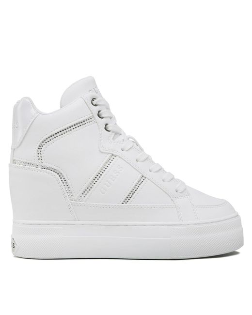 Guess White Sneakers Giala Fl5Ala Ele12 Weiß