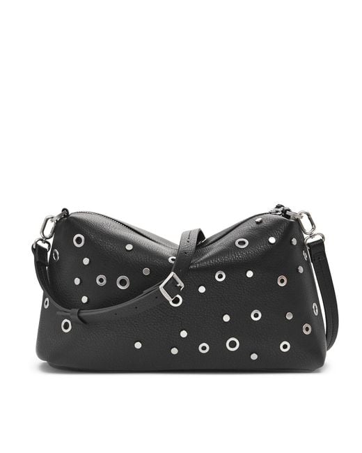 Desigual Black Schwarze Handtasche Mit Reißverschluss