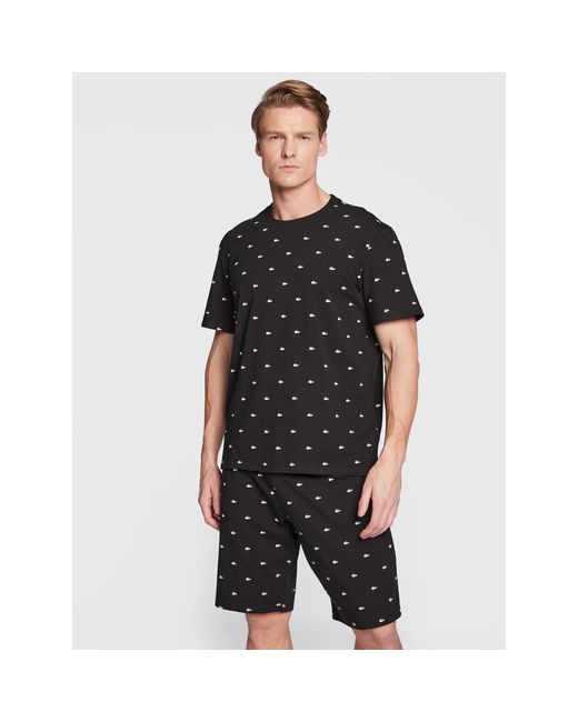 Lacoste Pyjama 4H3304 Regular Fit in Black für Herren