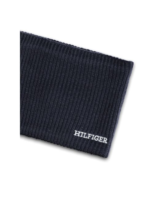 Tommy Hilfiger Blue Set Mütze Und Loop-Schal Au0Au01938