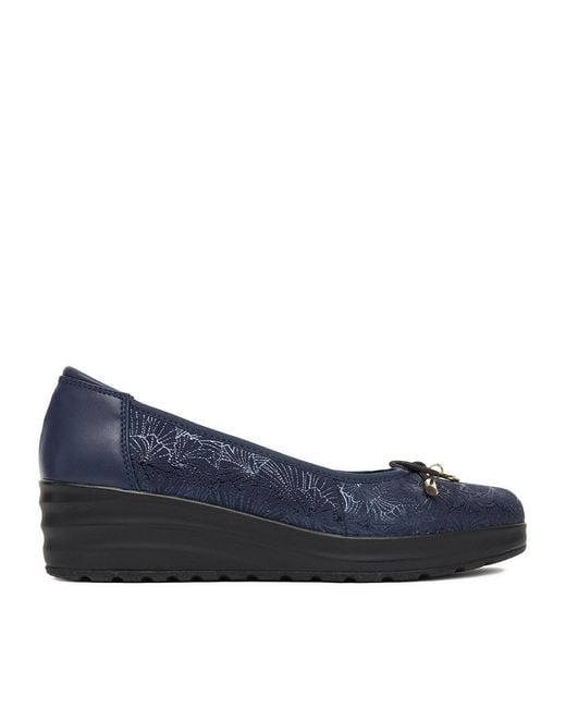 Go Soft Blue Ballerinas Ceo-Wi16-3243-02