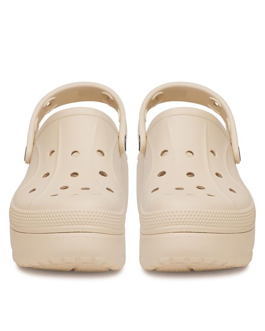 CROCSTM Natural Pantoletten Bella Clog 210062-11S