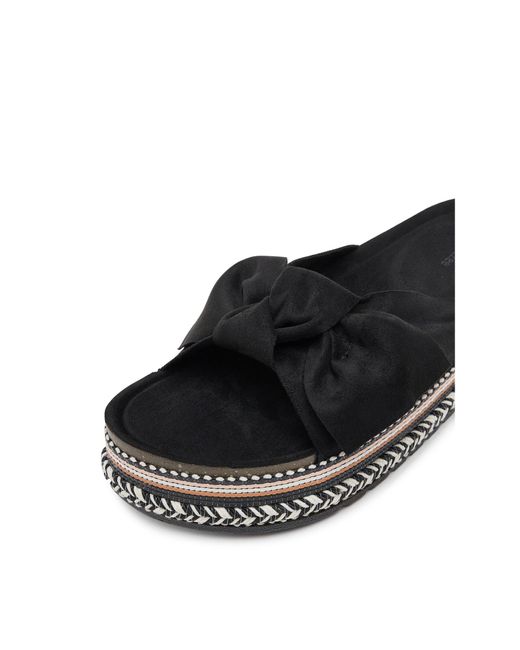 DeeZee Black Pantoletten E2050-3