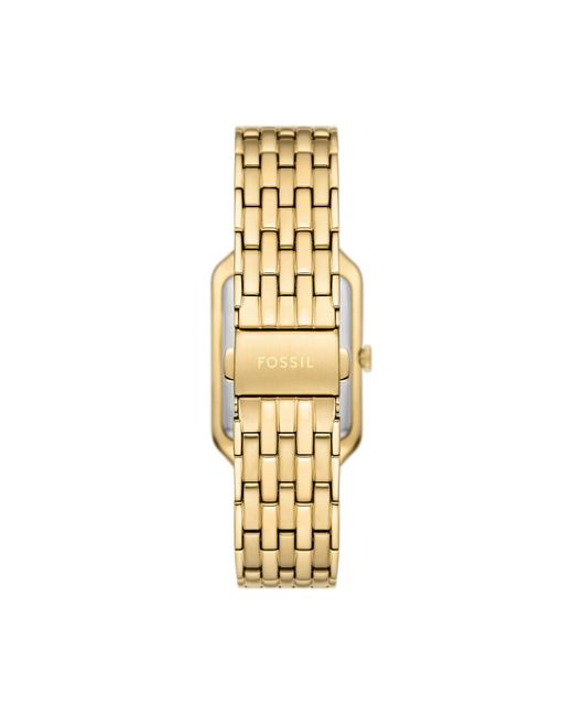 Fossil Metallic Analog Quarz Uhr mit Edelstahl Armband ES5409