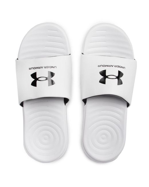 Under Armour Pantoletten Ua M Ansa Fix Sl 3023761-103 Weiß in White für Herren