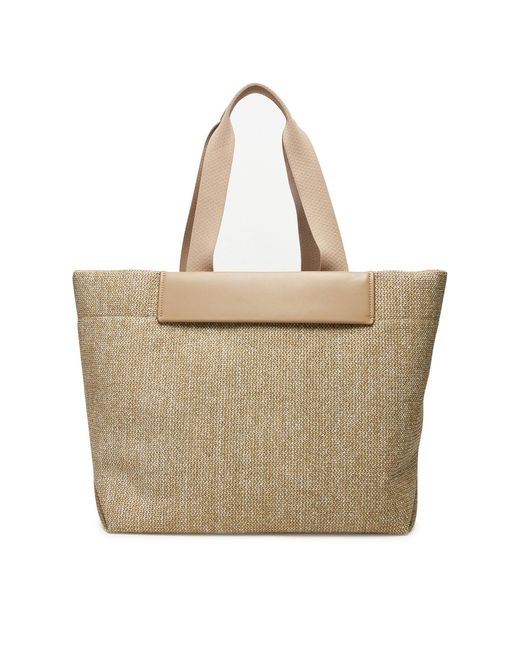 Calvin Klein Natural Handtasche Ck Raffia Large Shopper K60K613025