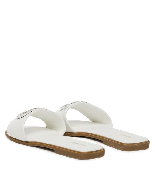 DeeZee White Pantoletten Q877-44