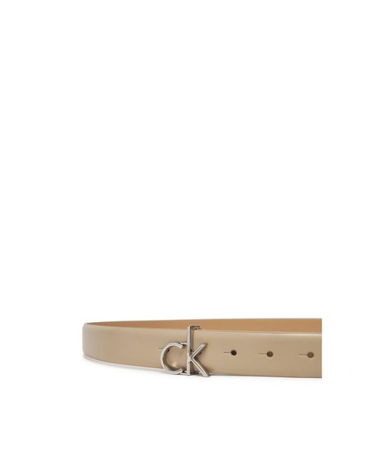 Calvin Klein Natural Damengürtel Ck Buckle Belt 3.0_Smooth K60K613156
