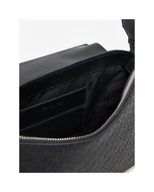 Calvin Klein Black Must Satchel Schwarze Eco-Leder Tasche