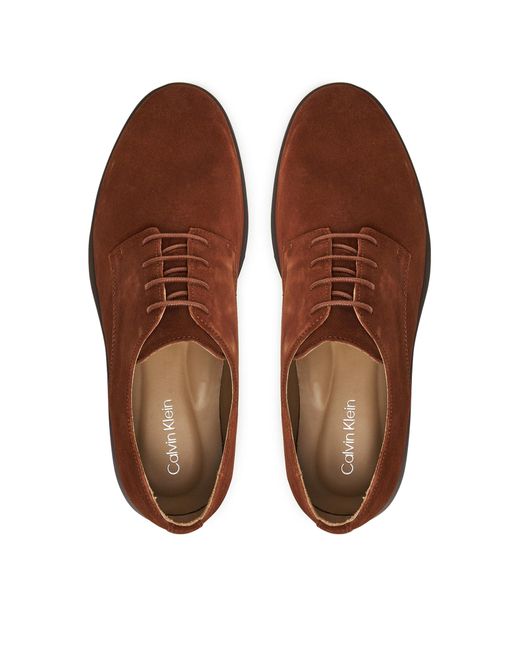 Calvin Klein Halbschuhe Ess Rubber Derby Su Hm0Hm01928 in Brown für Herren