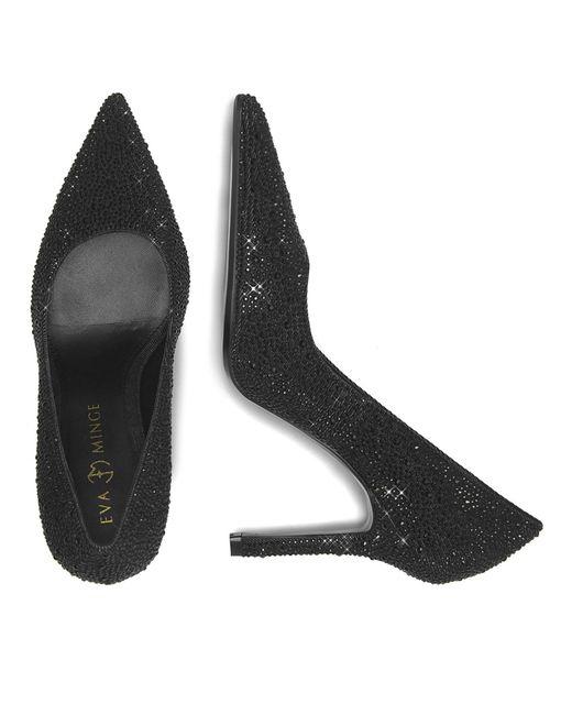 EVA MINGE Black High Heels Ivera-V1360-18-3